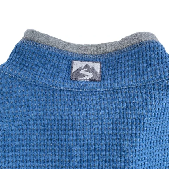 Storm Creek Women’s Blue Size M 1/2 Zipped Pull Over Sweater Cotton Blend Warm - Picture 3 of 8